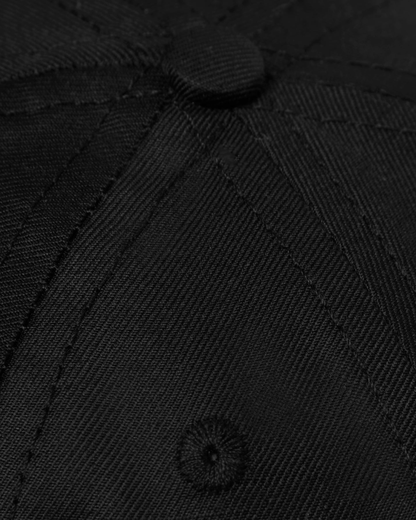 Black Woven Merino Golf Hat