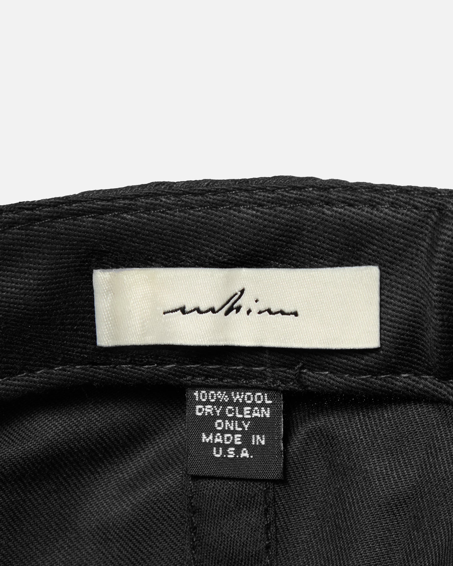 Black Woven Merino Golf Hat