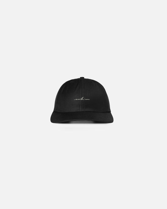 Embroidered Black Woven Merino Golf Hat