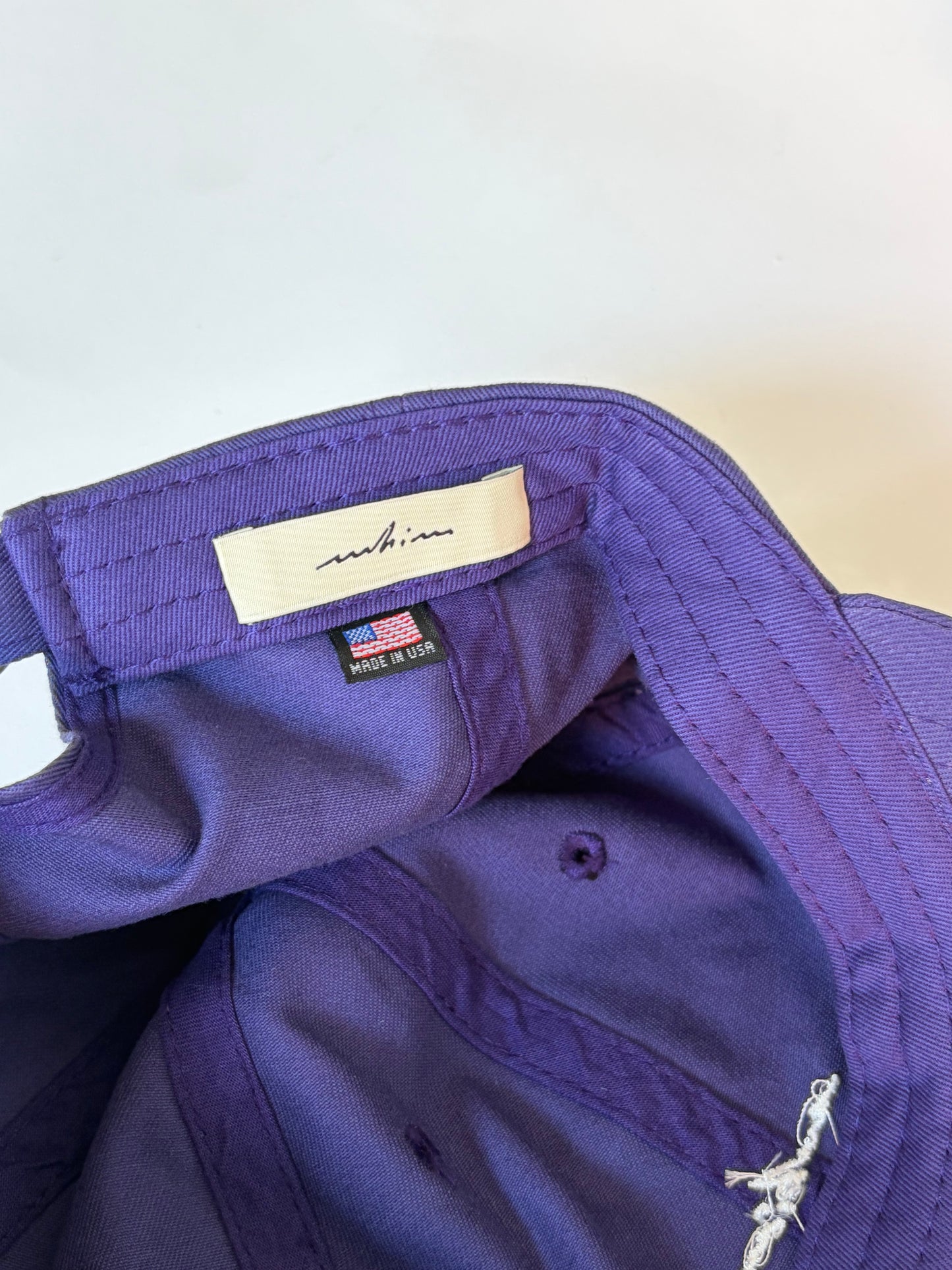 Purple Embroidered Hat