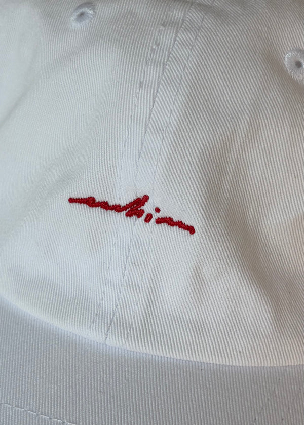 White Embroidered Hat