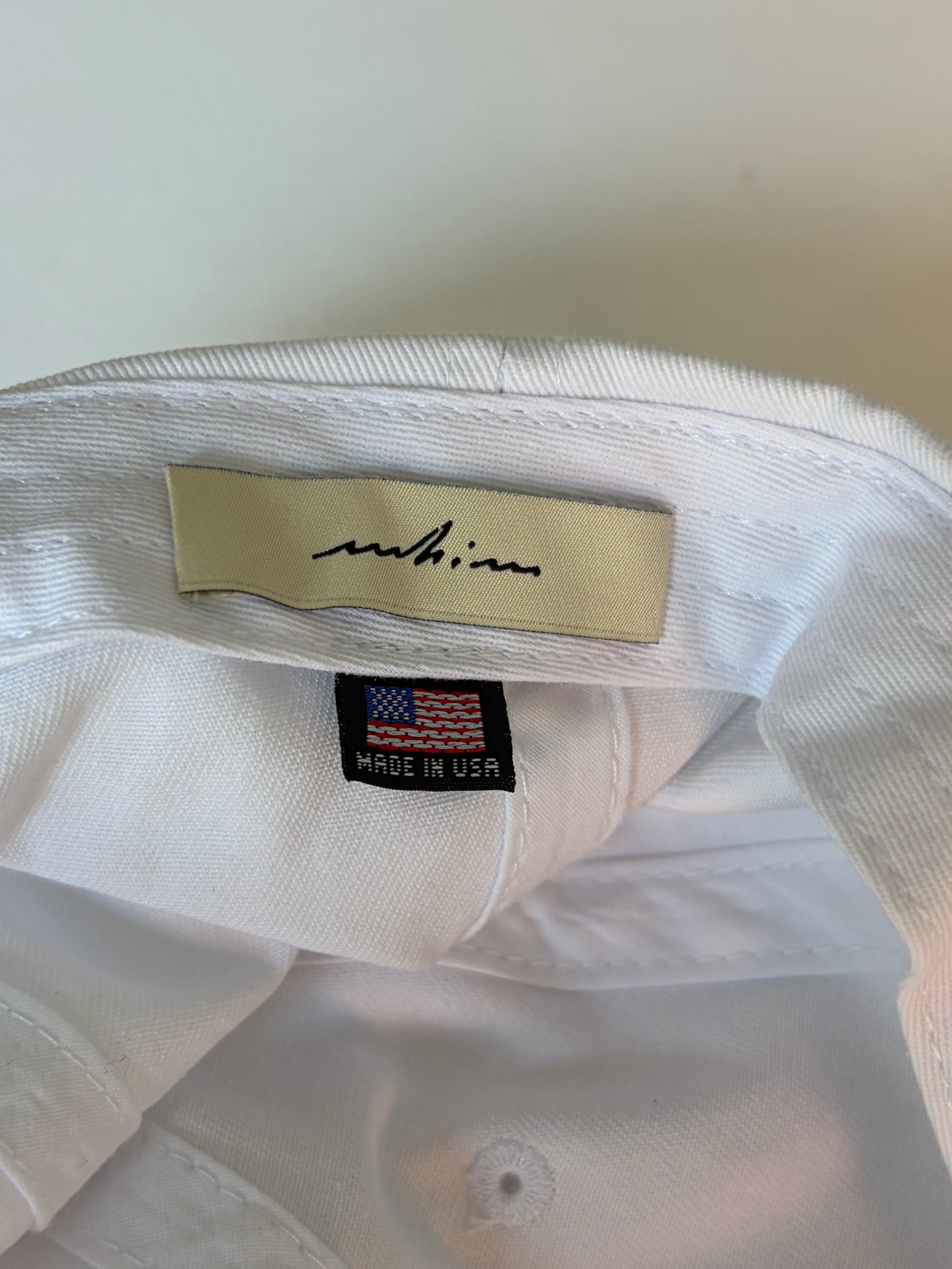White Embroidered Hat