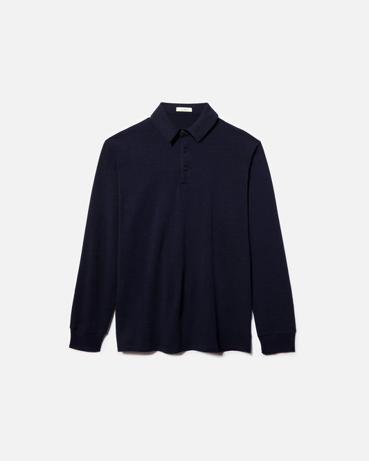 Merino Long Sleeve Golf Shirt – Mid-Weight