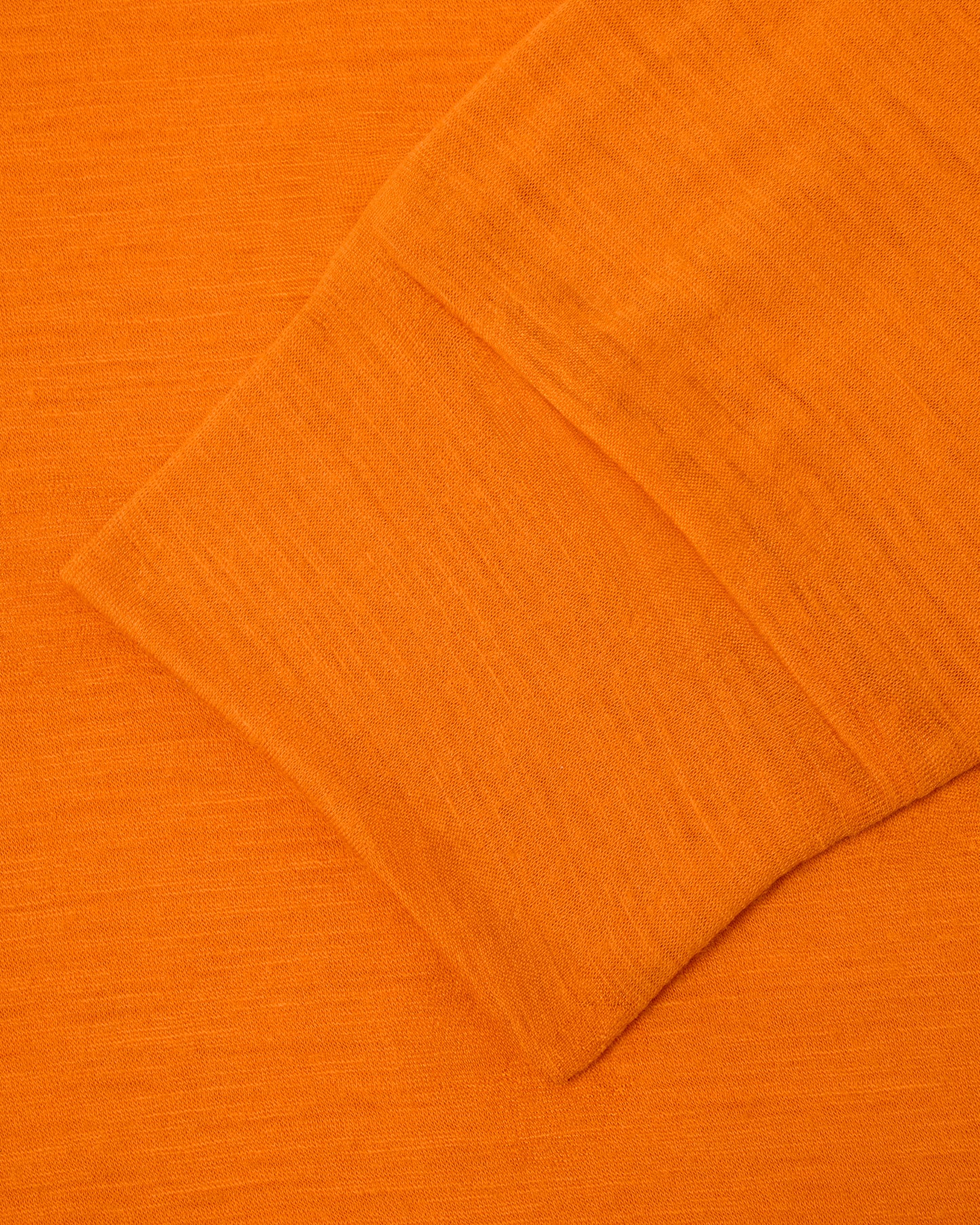 Orange Merino Long Sleeve Golf Shirt – Light-weight