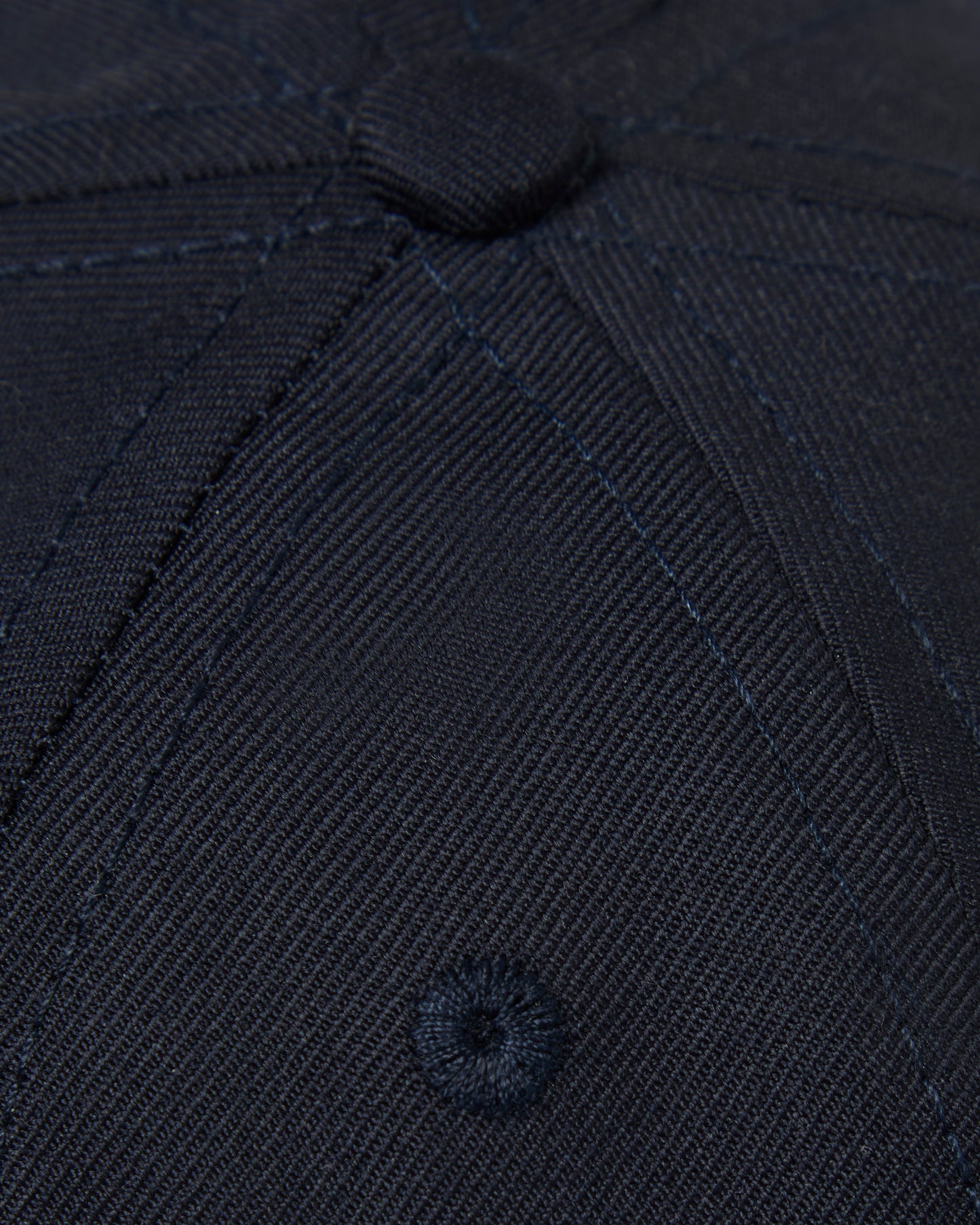 Dark Navy Woven Merino Golf Hat