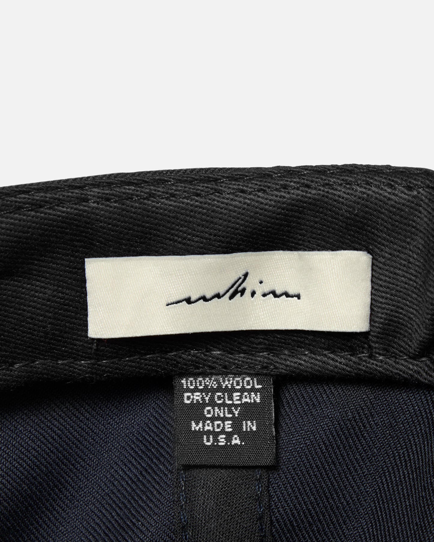 Dark Navy Woven Merino Golf Hat