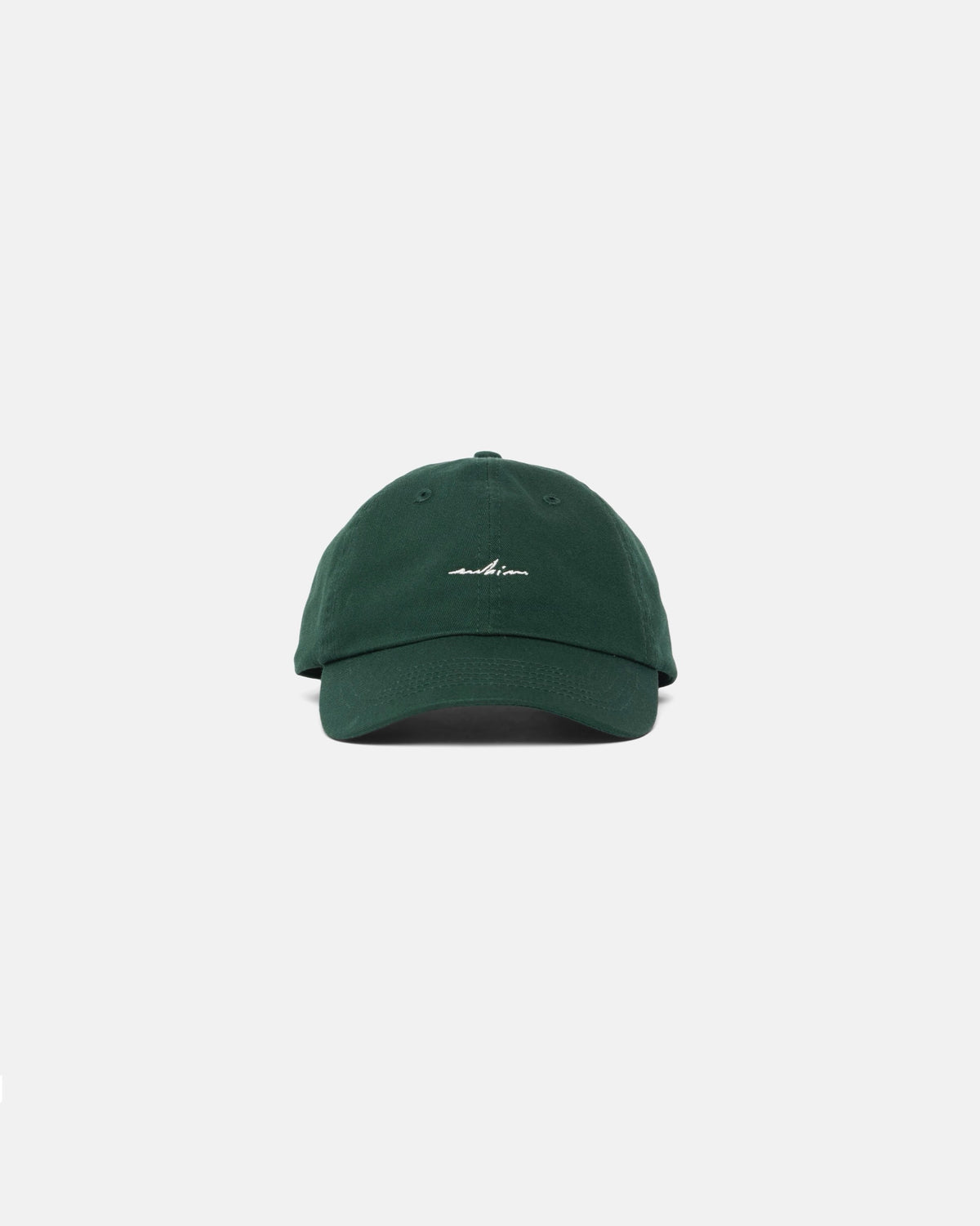 Forest Green Embroidered Hat