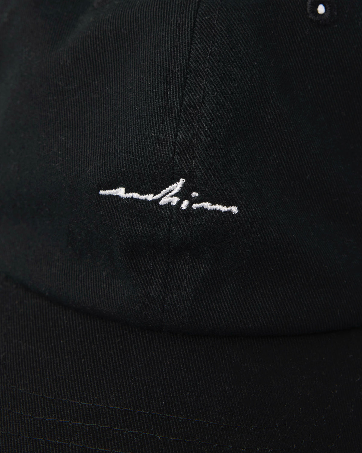 Black Embroidered Hat