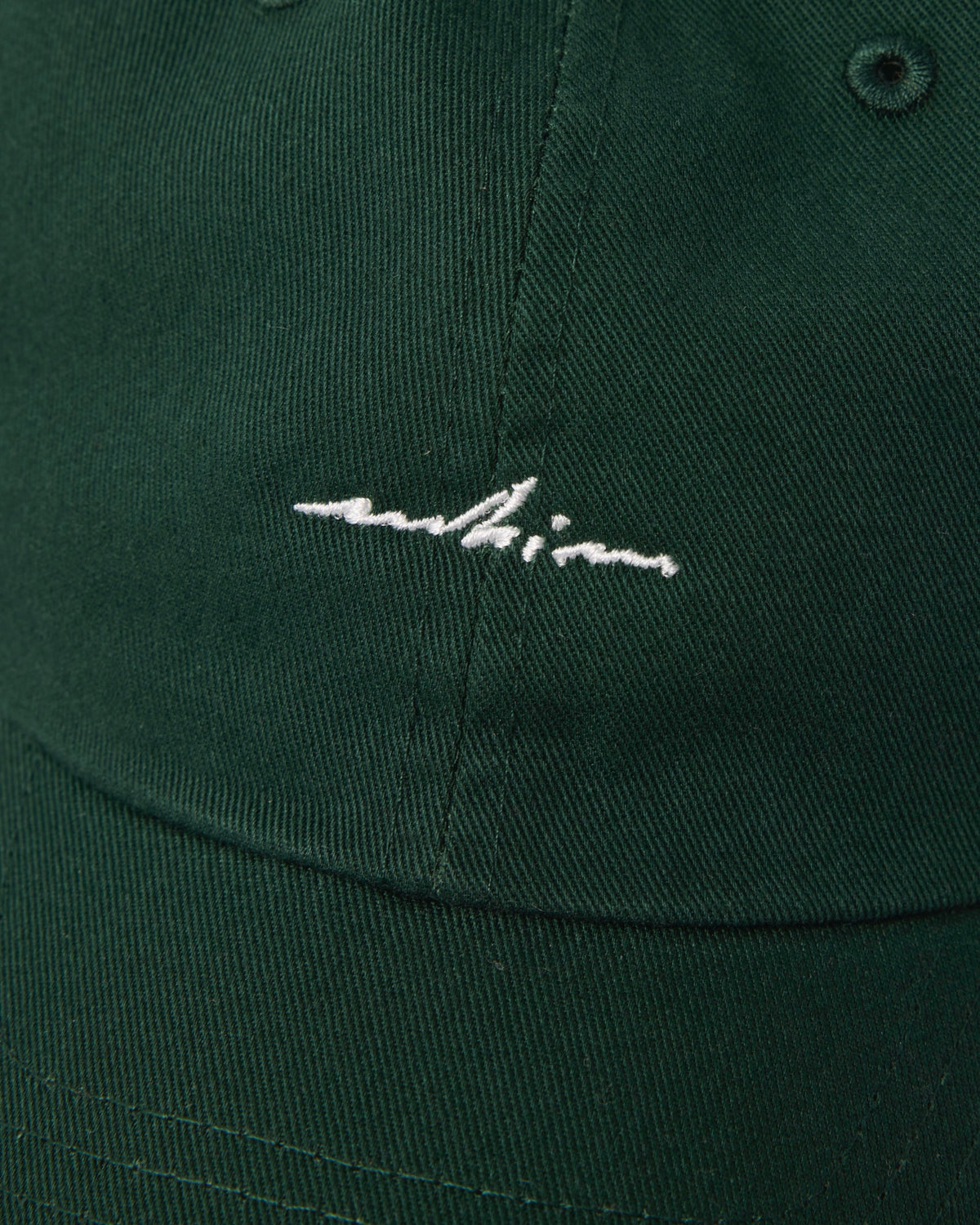 Forest Green Embroidered Hat