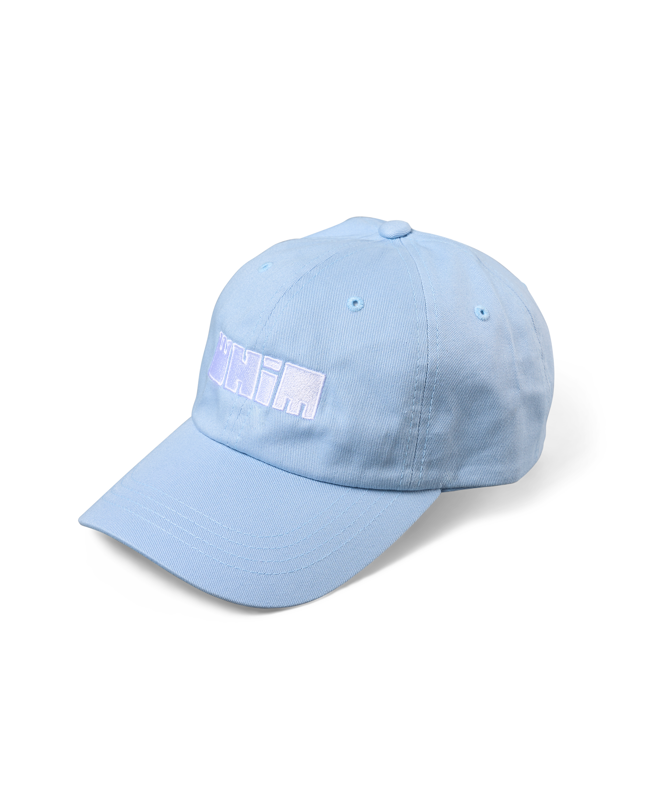 Embroidered Whim Dad Hat - Sky & White