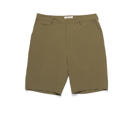 Golf Short - Olive Stretch Nylon
