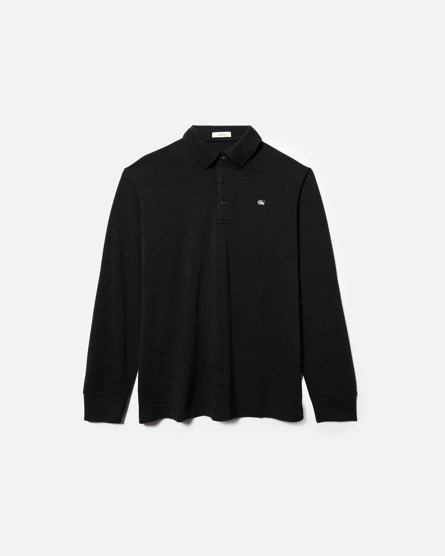 Sheep Logo Merino Long Sleeve Golf Shirt – Light-Weight