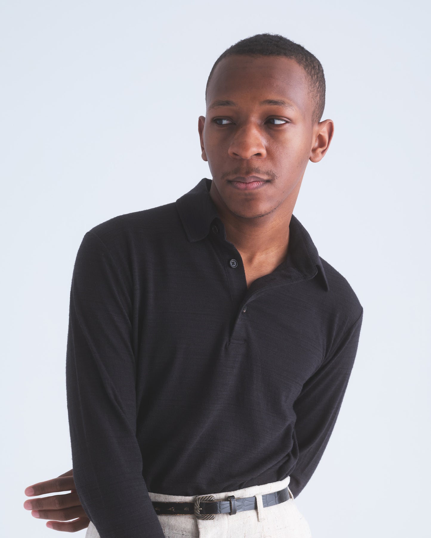 Merino Long Sleeve Golf Shirt – Light-Weight