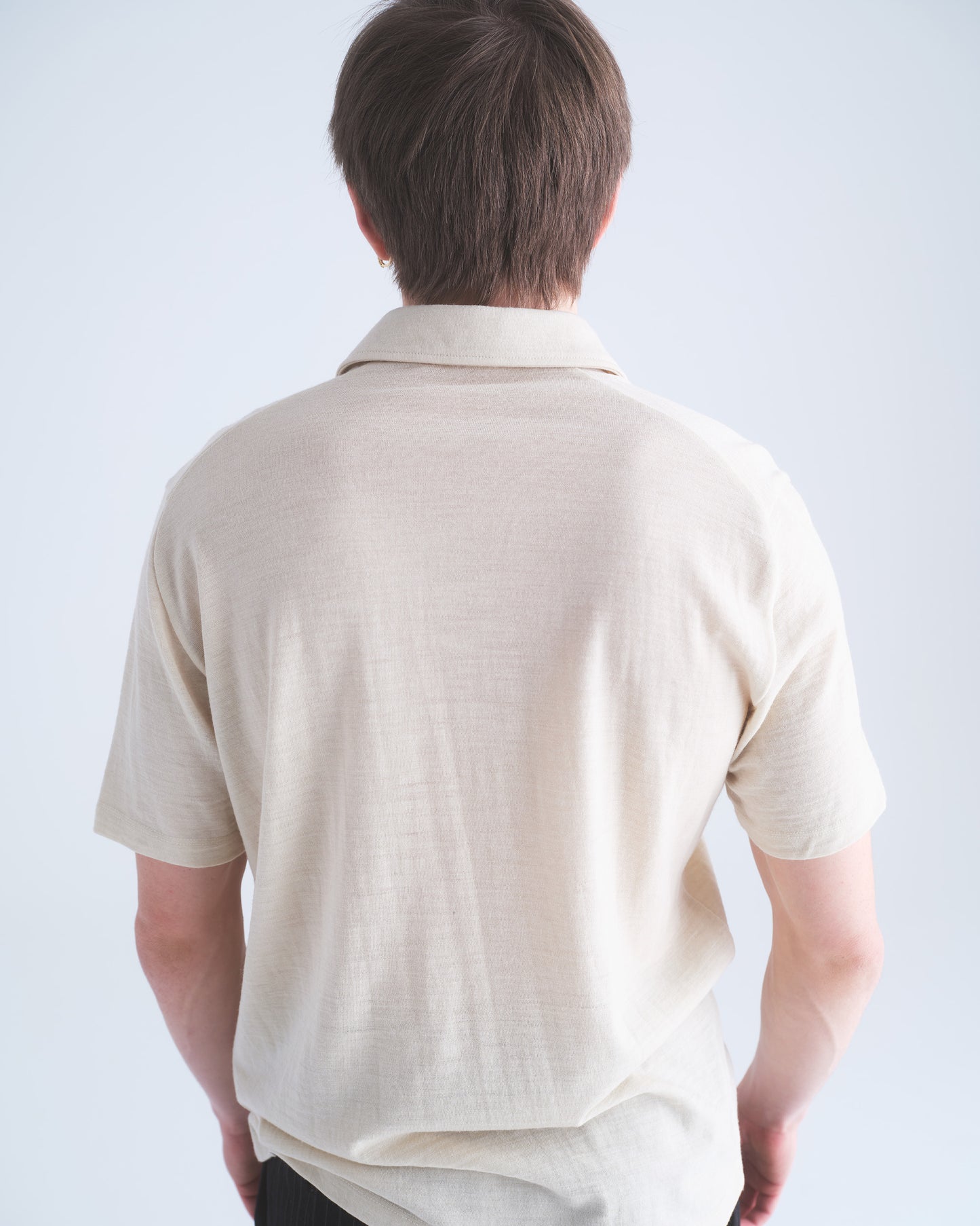 Natural Merino Short Sleeve Golf Shirt – Mid-Weight