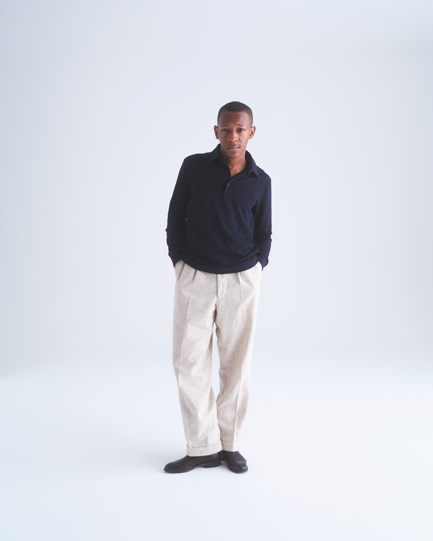 Merino Long Sleeve Golf Shirt – Light-Weight