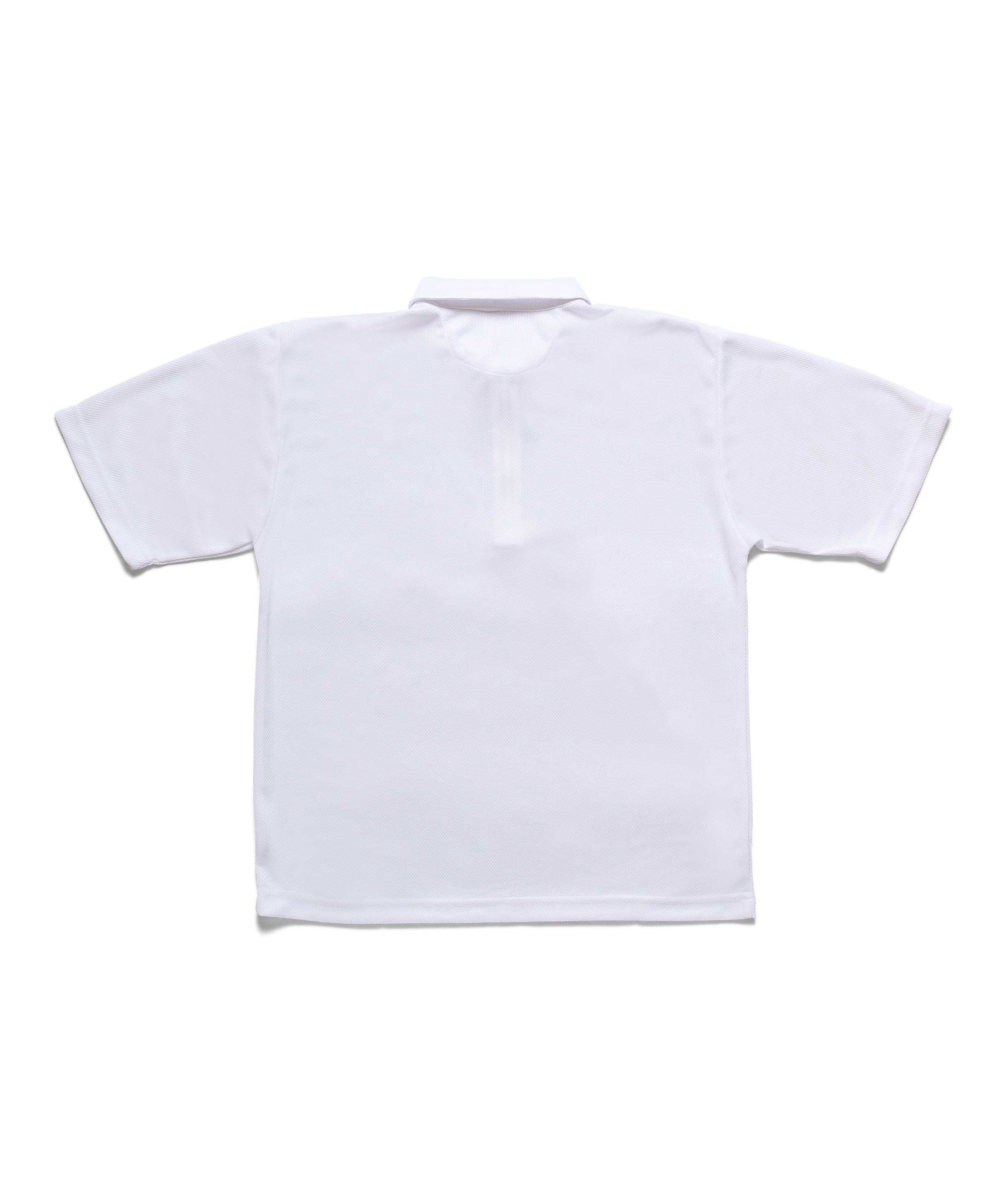 White Pindot Mesh 1/4 Zip Golf Shirt